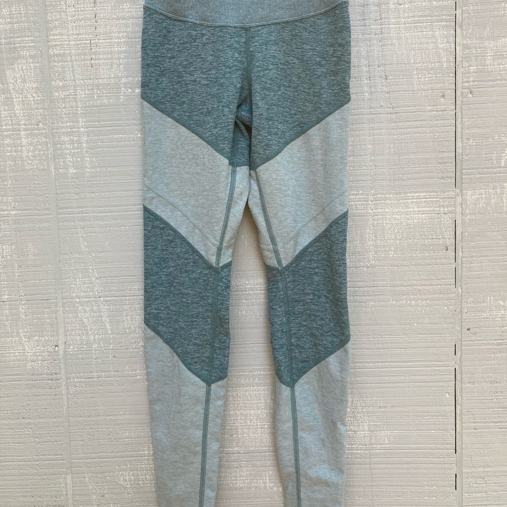 Alo Yoga Teal and Grey Leggings, XS